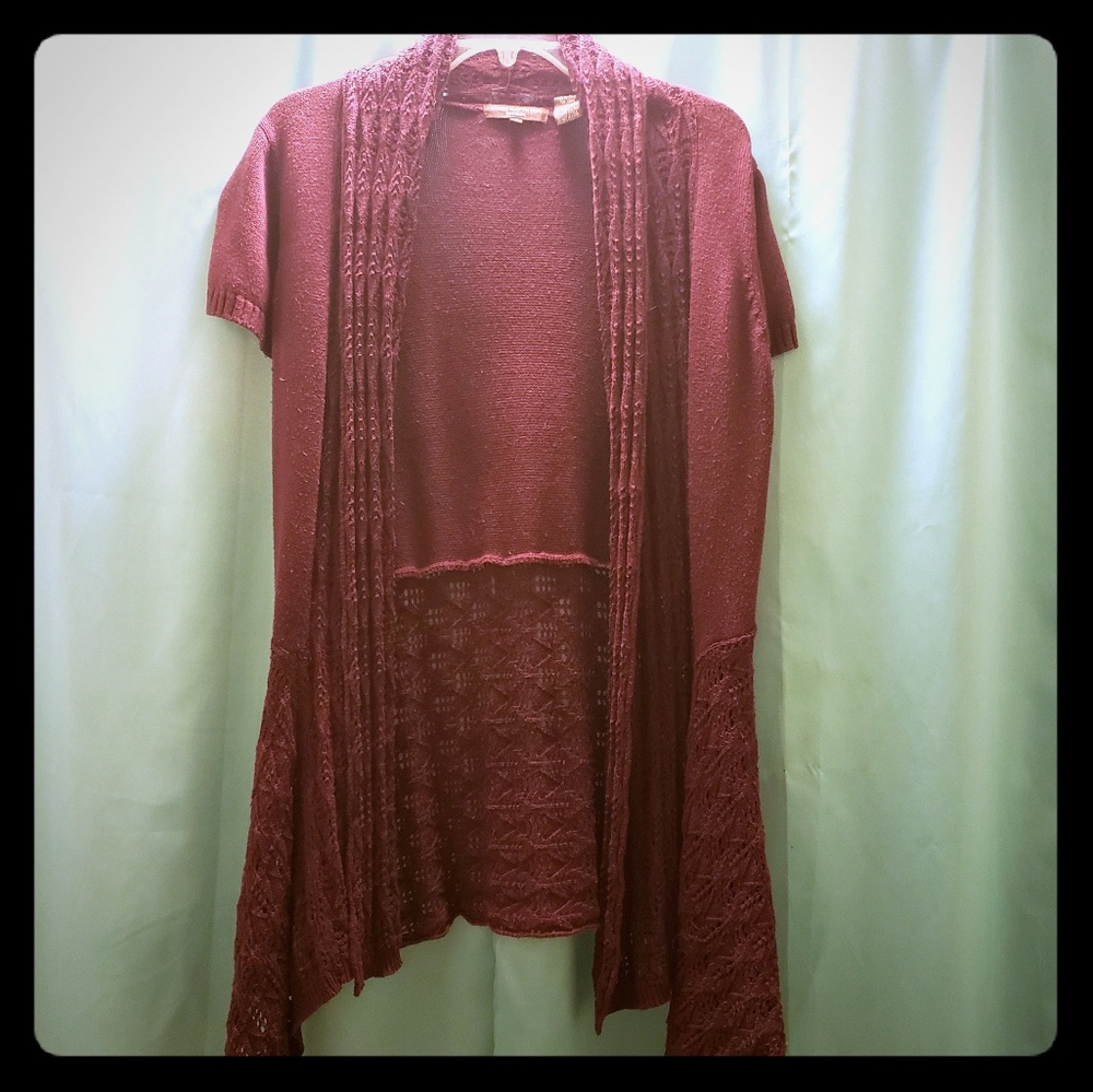 Linda Matthews New York burgundy sweater